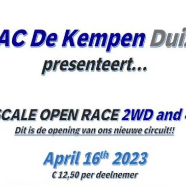 16 April: Open wedstrijd